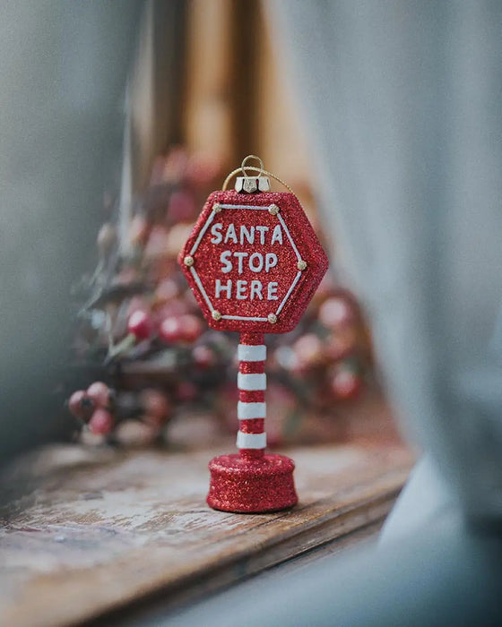 Stop-merkki Santa Pendant