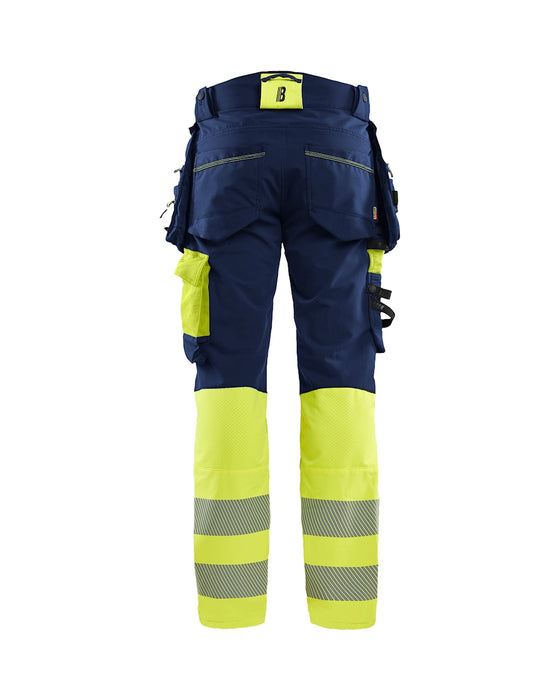 Highvis riipputaskuhousut 4-way stretch - Primica Tools