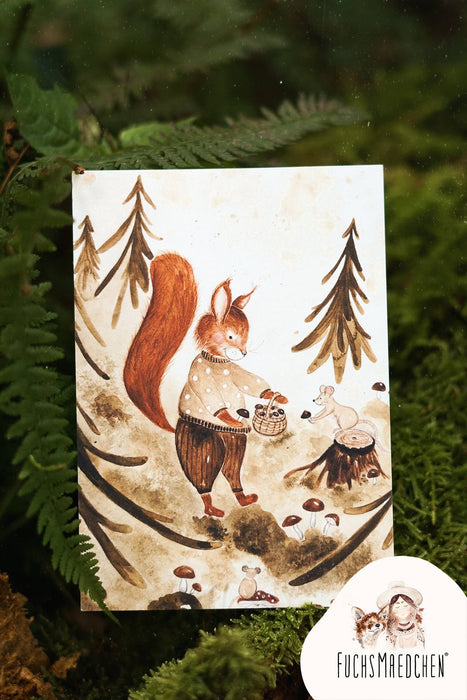 Affisch Ekorrar i Rävskogen