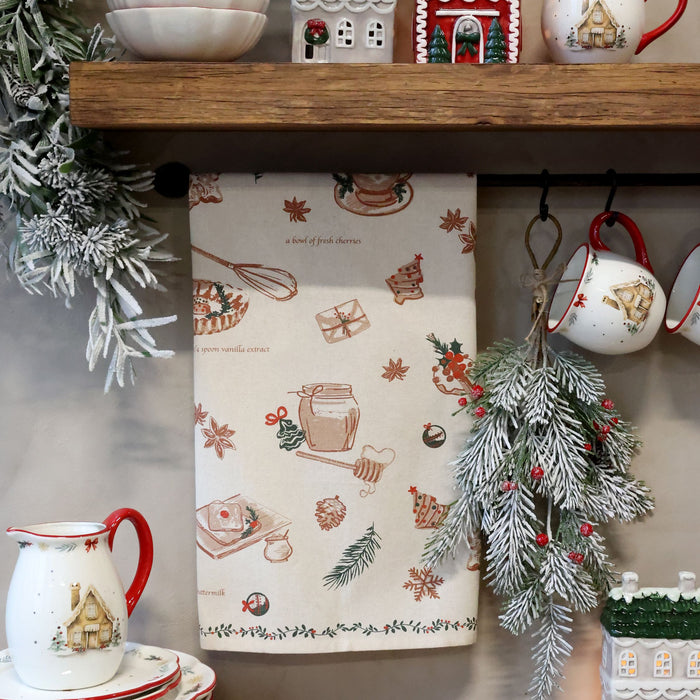 Aix Tea Towel w. Christmas baking print