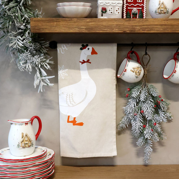 Aix Tea Towel w. goose