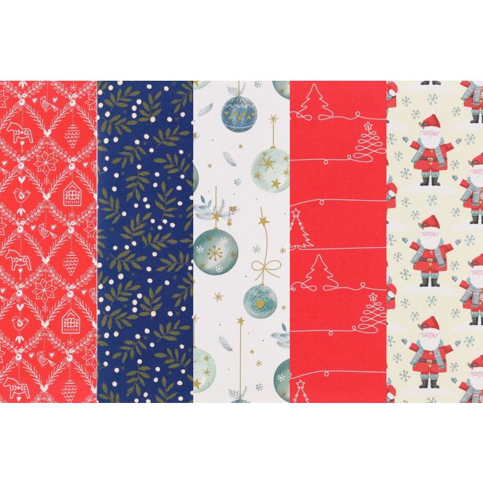 Winteria Joulupaperi 70 cm x 5 m lajitelma