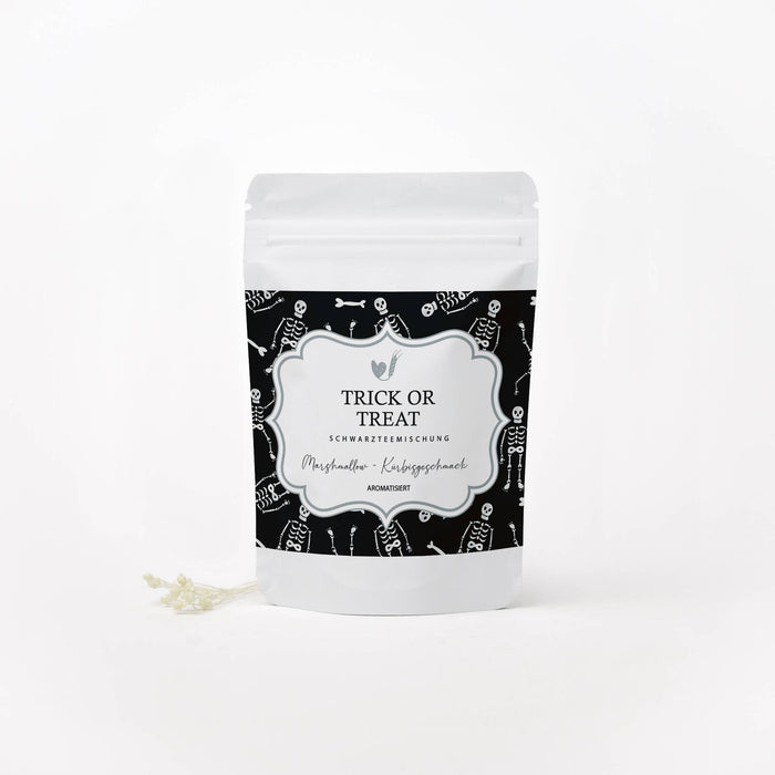 Trick or Treat tebags med marshmallow och pumpasmak