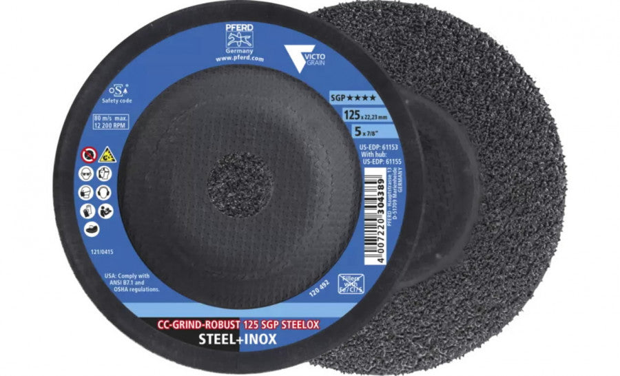 Metallihiomalaikka CC-Grind-Robust Steelox 125mm SGP Victograin