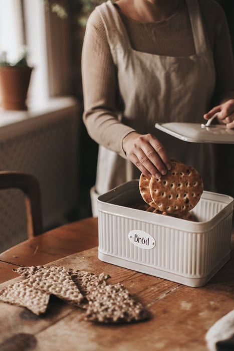 Plåtburk Hugo Bröd Beige