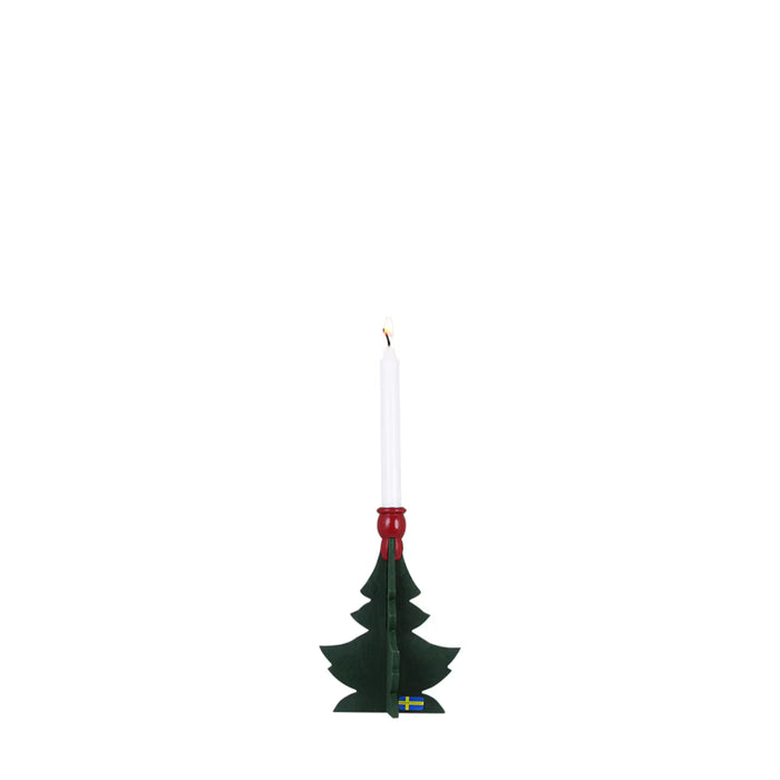 Trägran för Julgransljus Mellan Grön/Röd