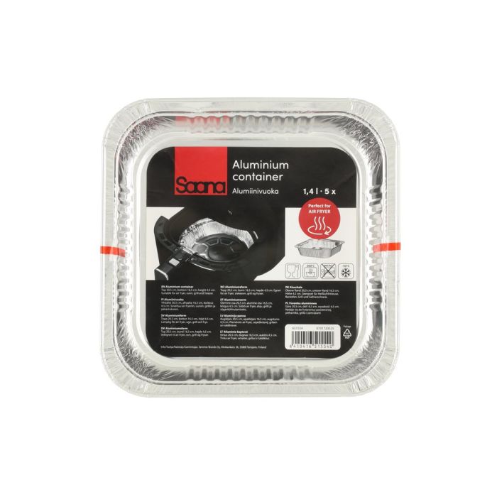 Saana Suojapaperi ilmafriteerauskeittimeen mustavalkoinen neliö 50 kpl