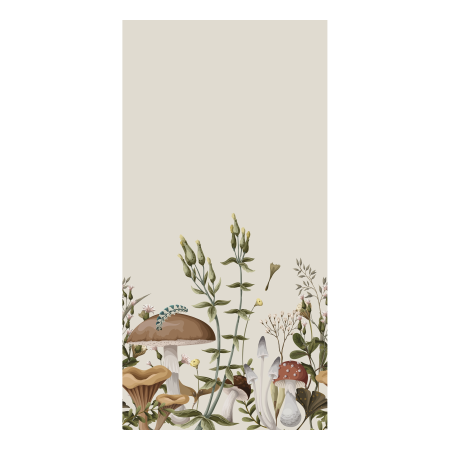 Napkin w. forest floor, L20/W10 cm French grey