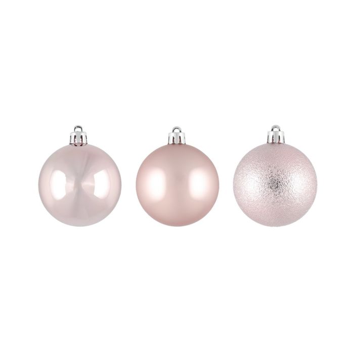 Kuusenpallo 6 cm 12 kpl vaaleanpunainen mix - Primica Tools