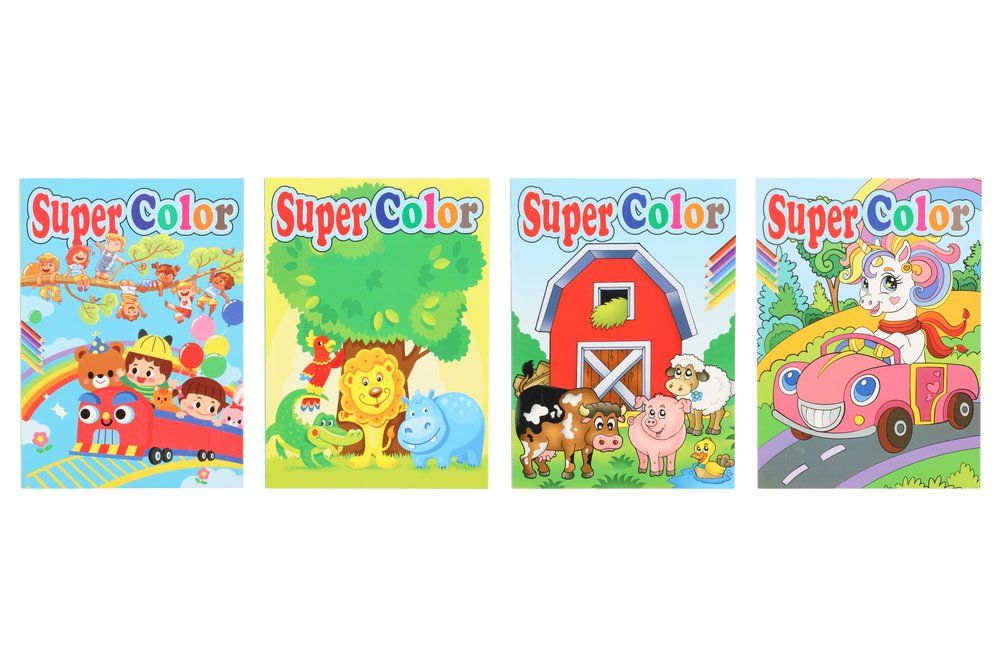 Värityskirja Super Color 192 sivua lajitelma