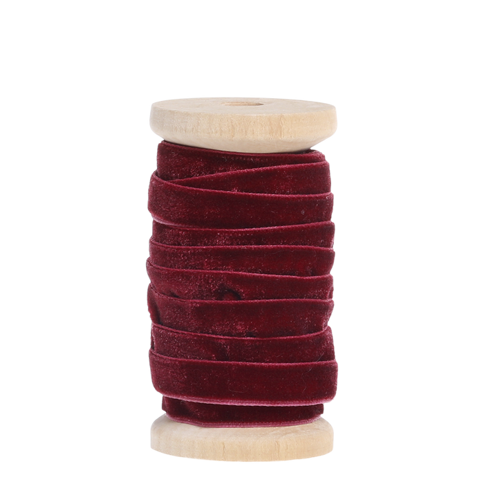 Velvet Ribbon on wooden spool