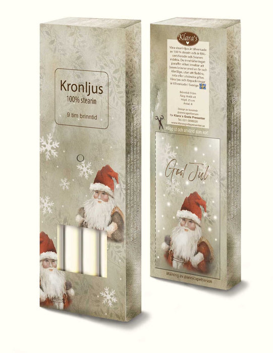 Kronljus -”Jul Tomte”