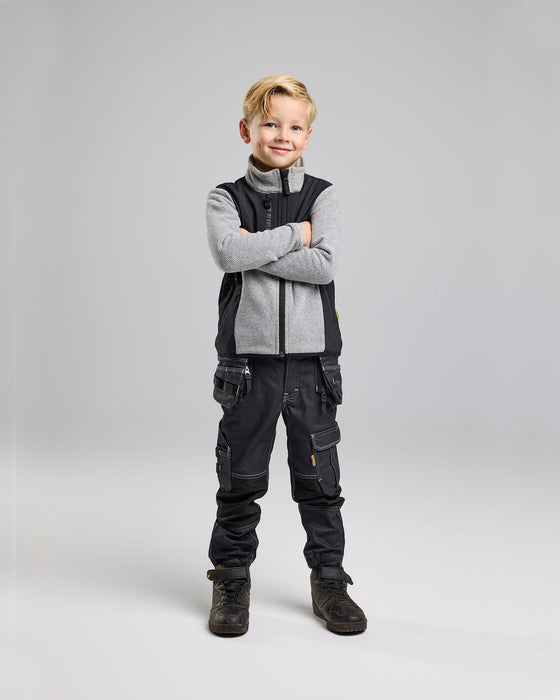 5207 Lasten neulottu fleecetakki