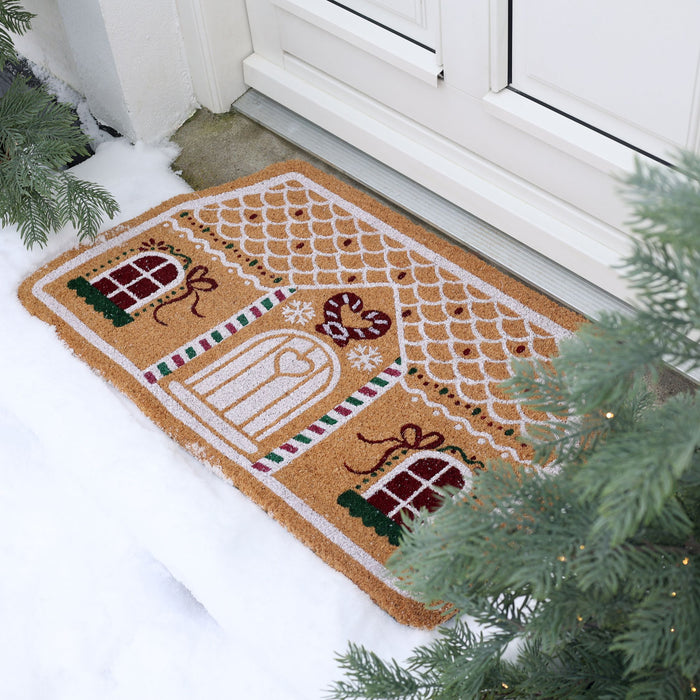 Door mat Christmas house