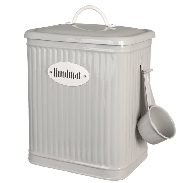 Plåtburk Hugo Hundmat Beige