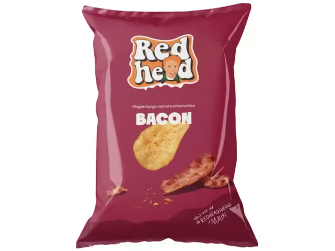 Redhead Chips Bacon 150g