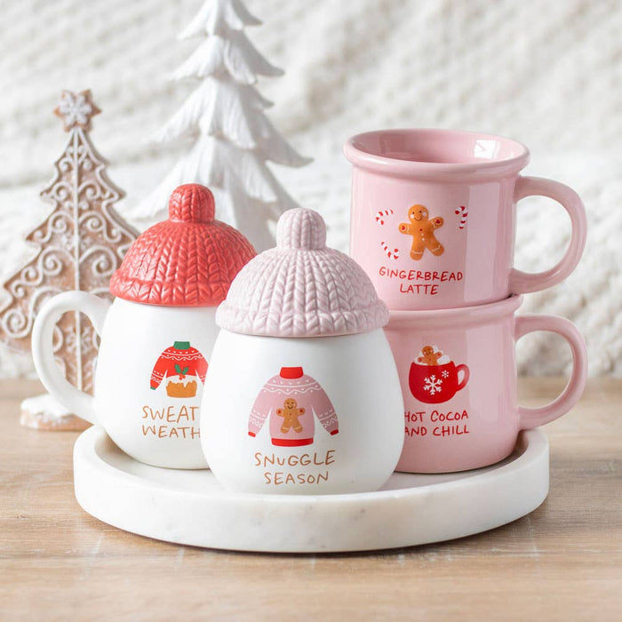 Rosa pepparkakor Latte julmugg