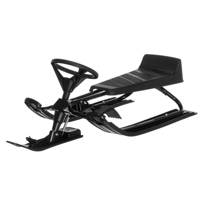 Atom Rattikelkka musta