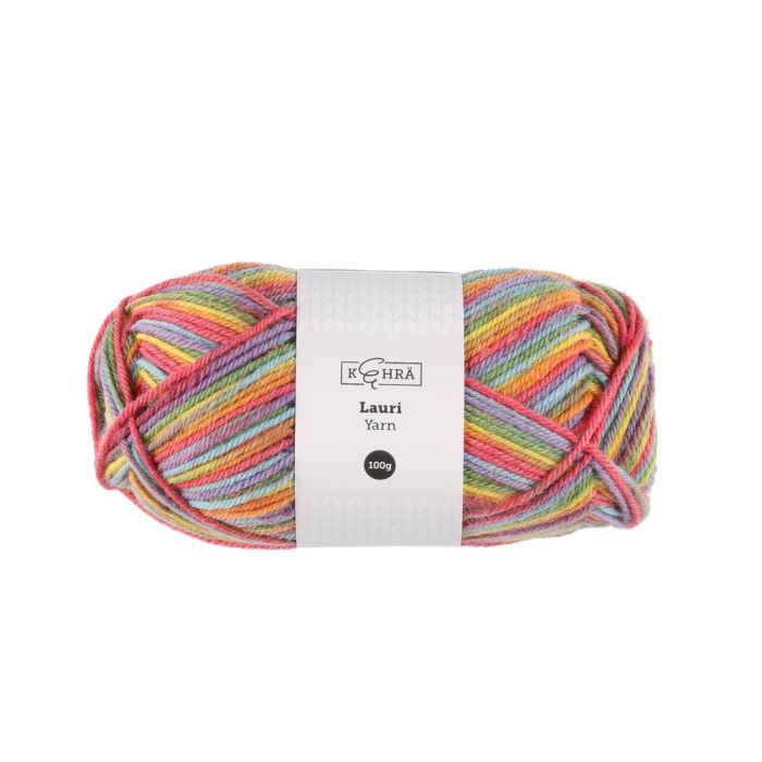 Kehrä Neulelanka Lauri multicolor värikäs 100 g