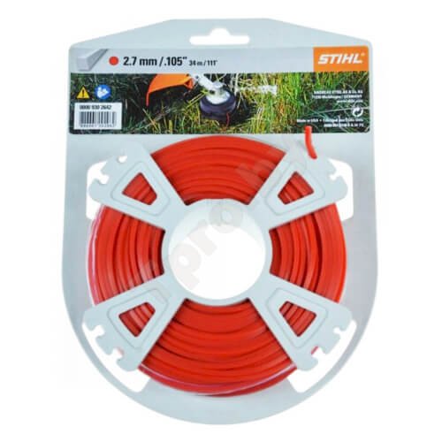 Stihl Leikkuusiima neliskulmainen Ø 2,7 mm x 32,0 m punainen - Primica Tools