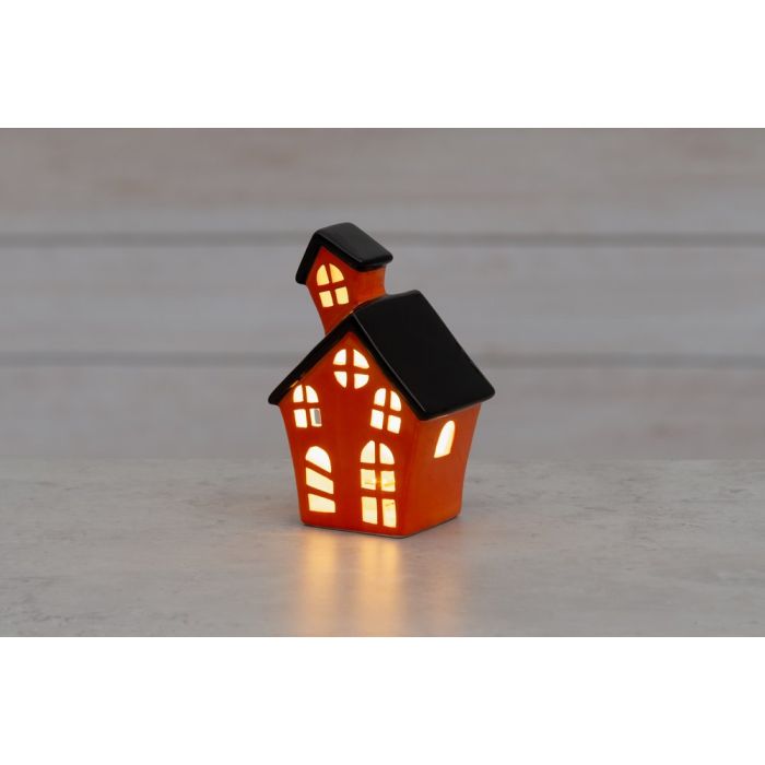 Finnlumor Talolyhty LED-valolla 14,5 cm Halloween