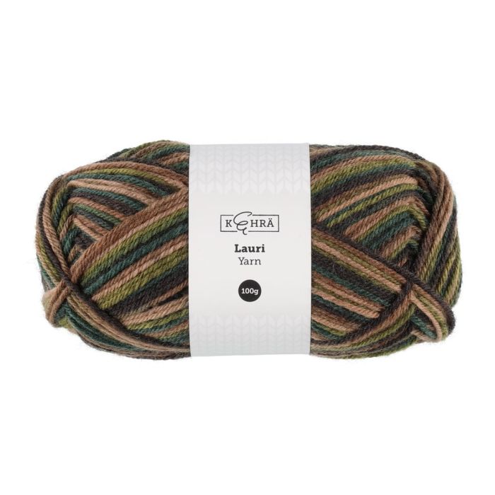 Kehrä Neulelanka Lauri multicolor vihreä 100 g