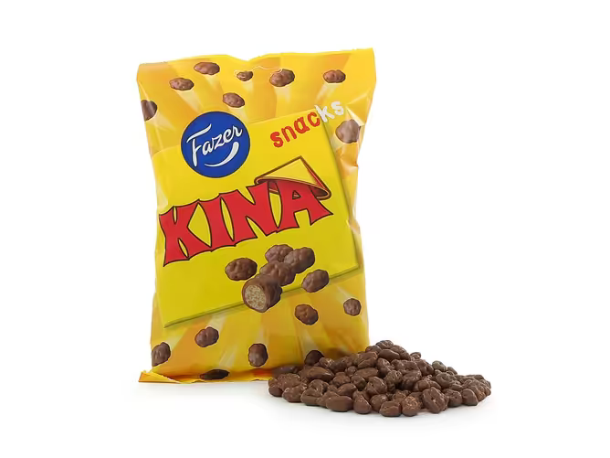 Fazer Kina Gul Snacks 180g