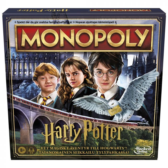 Hasbro Games Monopoly Harry Potter lautapeli FI/SE