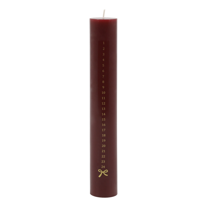 Advent Candle w. bow No. 1-24