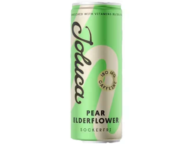 Joluca Pear Elderflower Energiajuoma Sokeriton 330ml