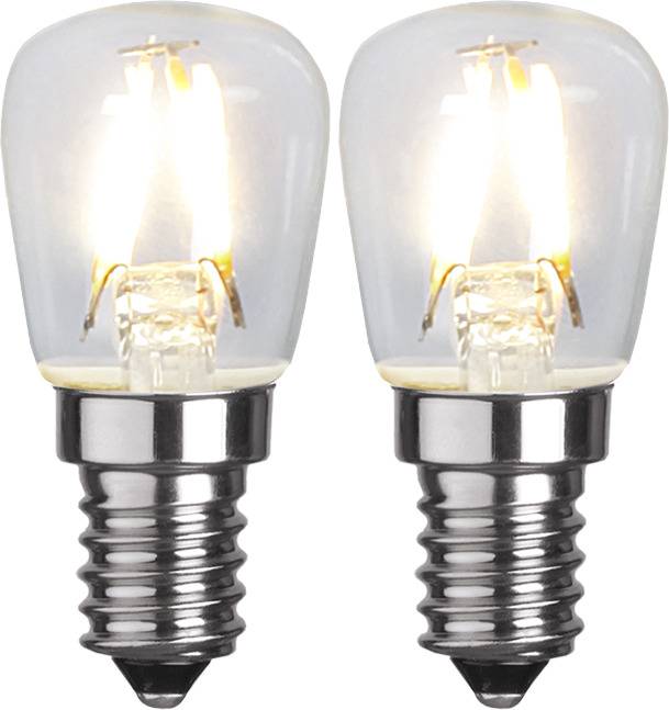 LED-lampa E14 ST26 Clear 2700K 110lm 2-pack