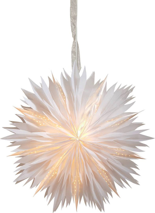Dis pappersstjärna vit 60cm