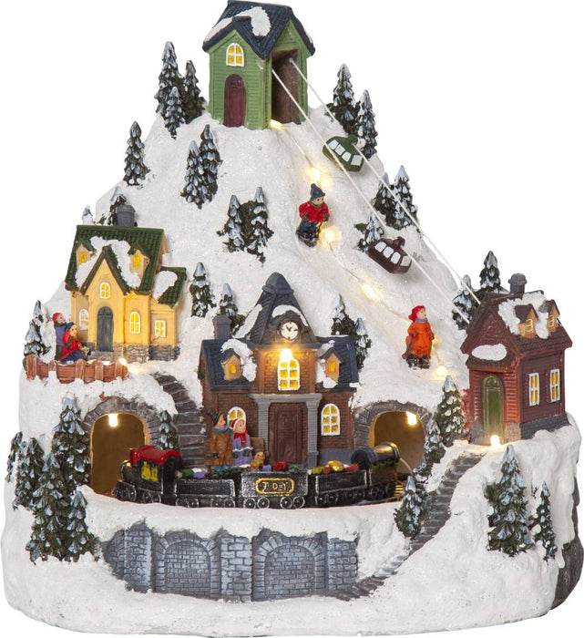 Alpville dekorationsby 24,5 cm multifärg