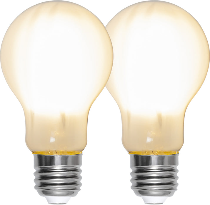LED-lampa E27 A60 Frosted 2700K 806lm 2pack