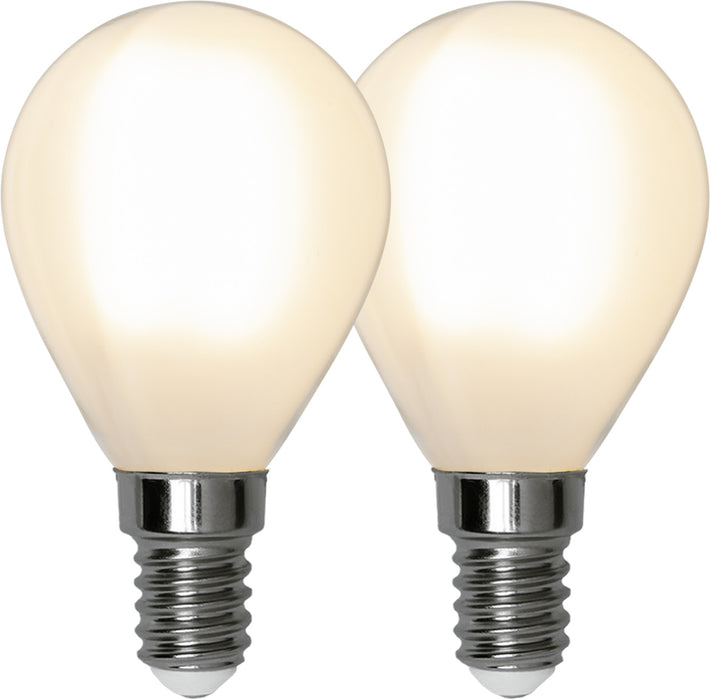 LED lampa E14 P45 Frosted 2700K 250lm 2pack