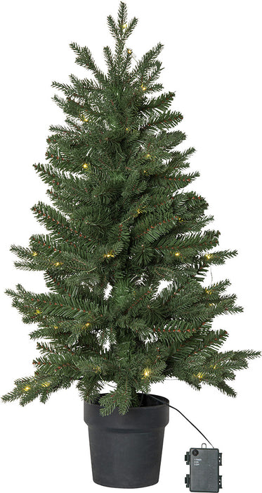 Byske julgran med LED 90 cm grön