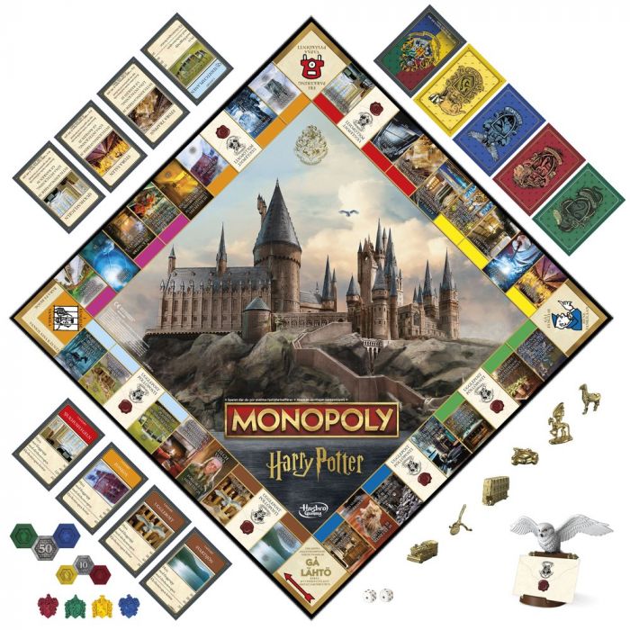 Hasbro Games Monopoly Harry Potter lautapeli FI/SE