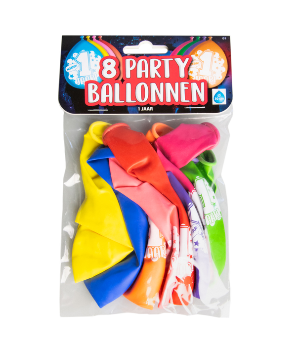 Happy Party Ballonger - 1 år