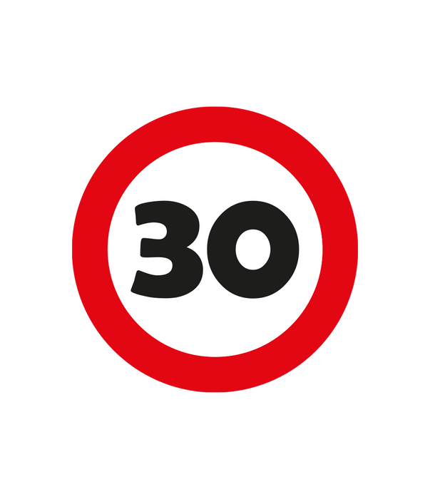 Trafikskyltkonfetti - 30 (14 gram)