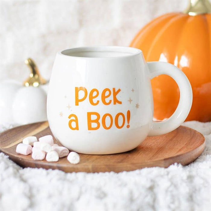 Peekaboo Ghost rundad mugg