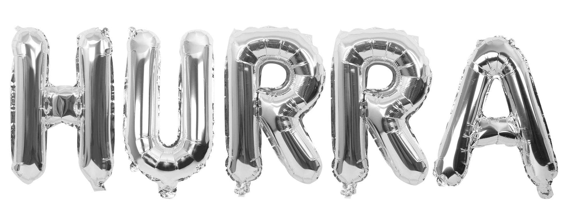 Folieballong, HURRA, 40cm, Silver