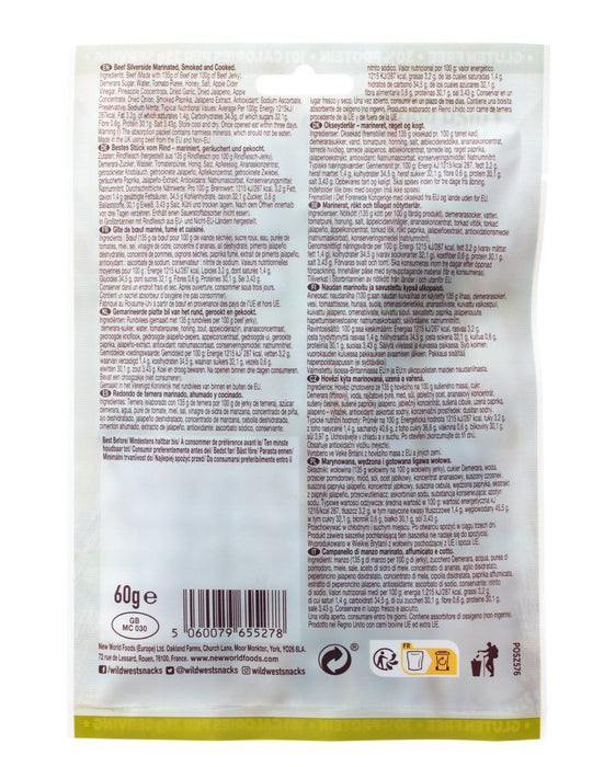 Wild West Beef Jerky kuivattu naudanliha jalapeno 60 g - Primica Tools