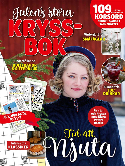 Julens stora kryssbok : 109 lätta och medelsvåra korsord, sudoku och andra