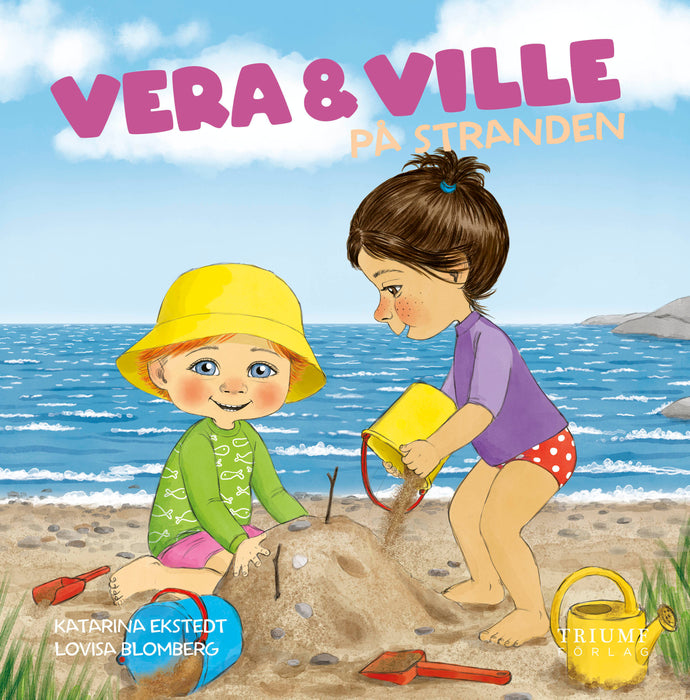 Vera och Ville på stranden