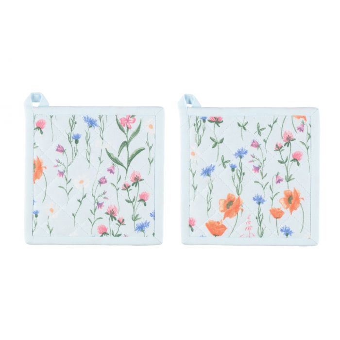 4 Living Collection Patalappu Floreo 2 kpl 20x20 cm vaaleansininen