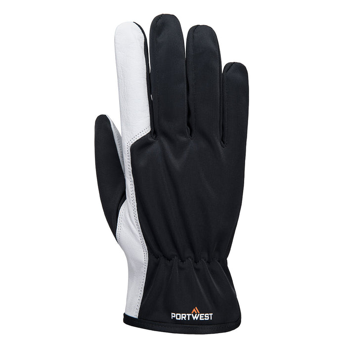 A281 - Mechanic 120 Leather Palm Glove Harmaa XXL