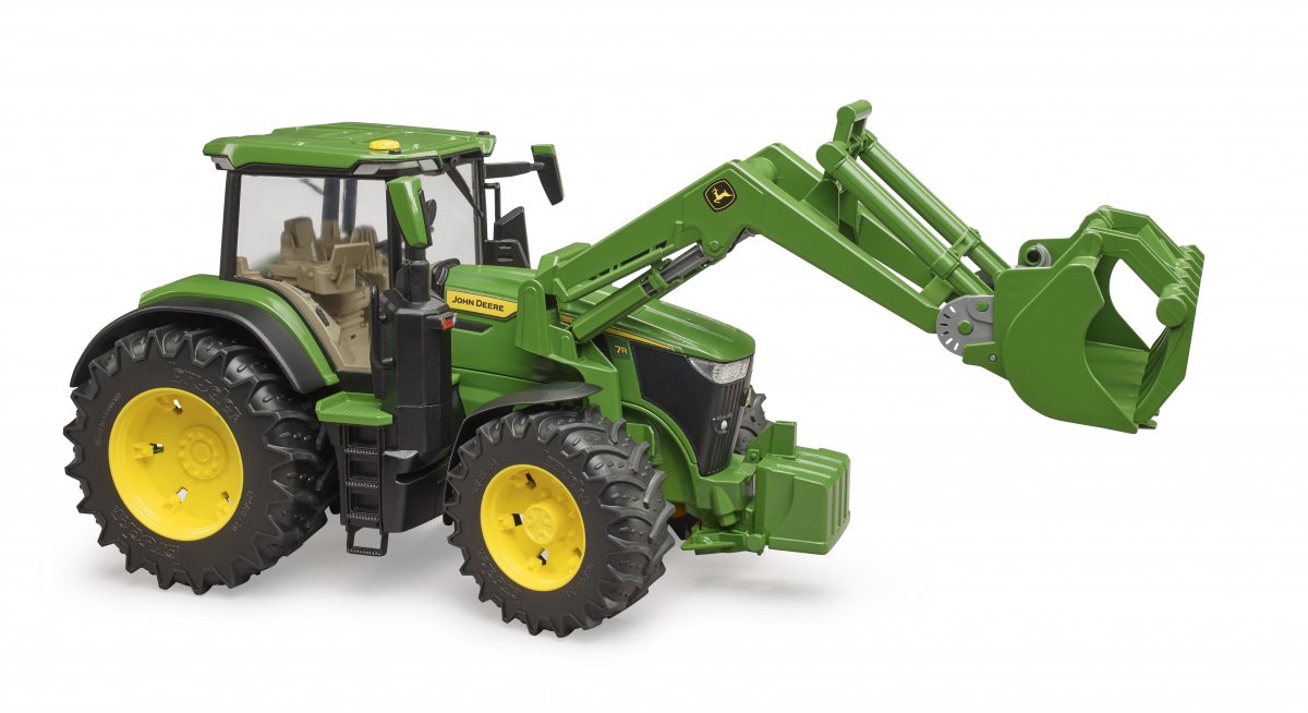 Bruder John Deere 7R 350 traktori etukuormaajalla - Primica Tools