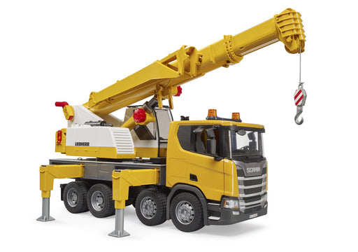 Bruder Scania Super 560R Liebherr nosturiauto valoilla sekä äänillä - Primica Tools