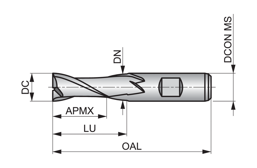 Kiilaurajyrsintappi C123 2.00-40.00mm - Primica Tools