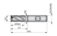 Rouhintajyrsintappi C908 6.00-40.00MM - Primica Tools